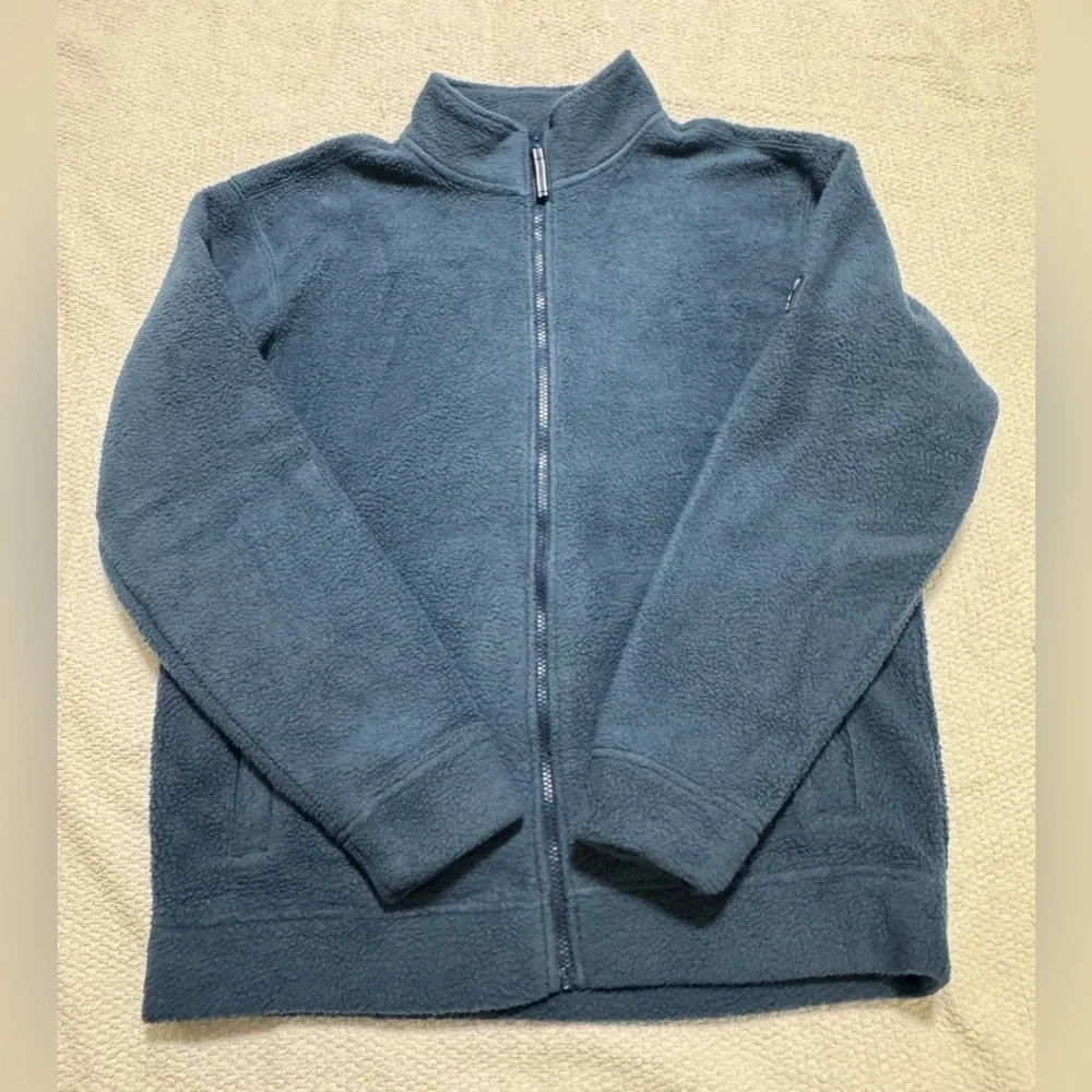 Orvis Men’s S Full Zip Heavyweight Fleece Jacket Blue